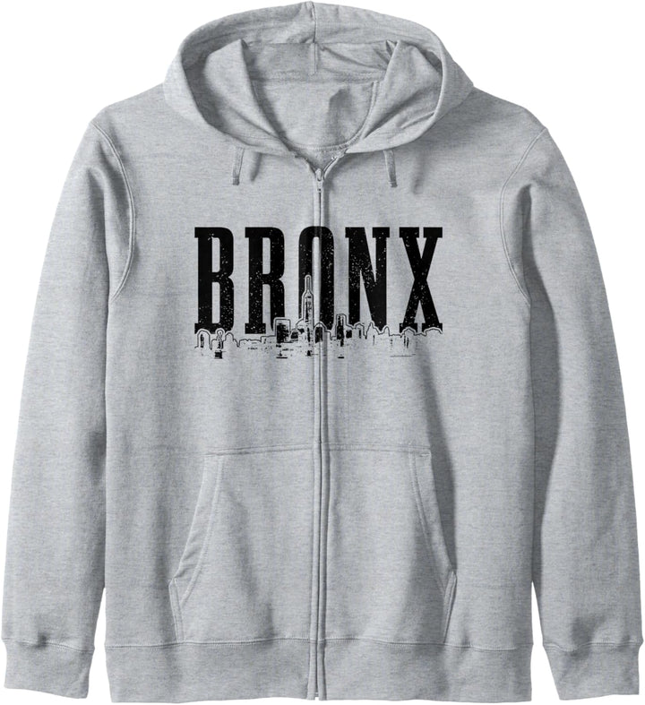 Bronx New York City Skyline NYC Jahrgang NY Kapuzenjacke