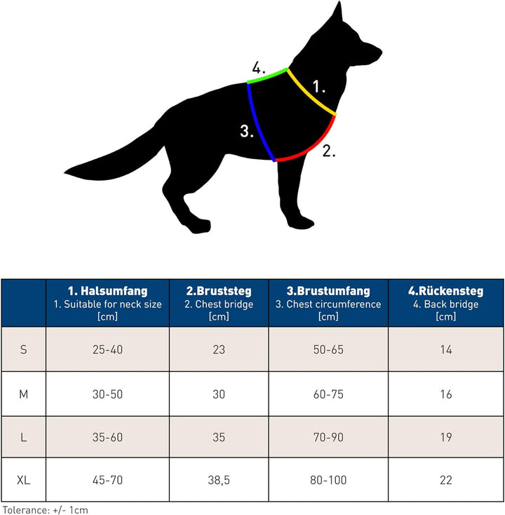 Sprenger Y-Geschirr reflektierend I gepolstert mit weichem strapazierfähigen Neopren I fellschonend