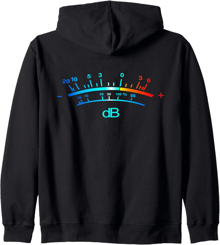 VU-Meter bunt Kapuzenjacke