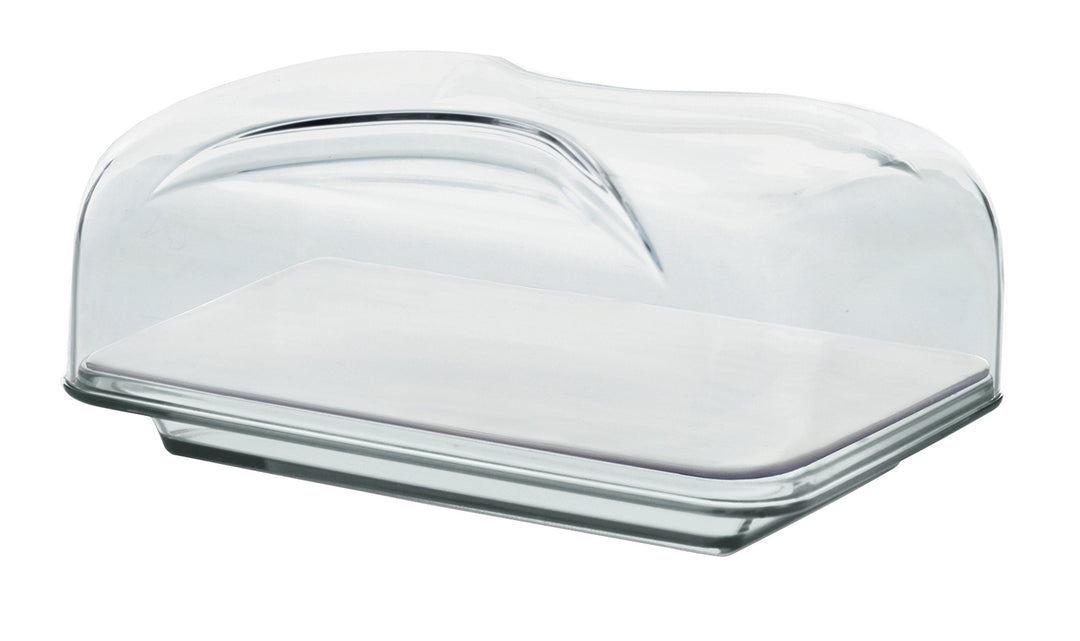 Guzzini - Gocce, Rechteckige Käseglocke - Transparent, 25,5 x 18 x h11,5 cm - 27010000 25.5 x 18 x 1