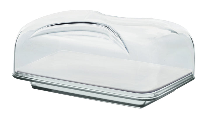 Guzzini - Gocce, Rechteckige Käseglocke - Transparent, 25,5 x 18 x h11,5 cm - 27010000 25.5 x 18 x 1