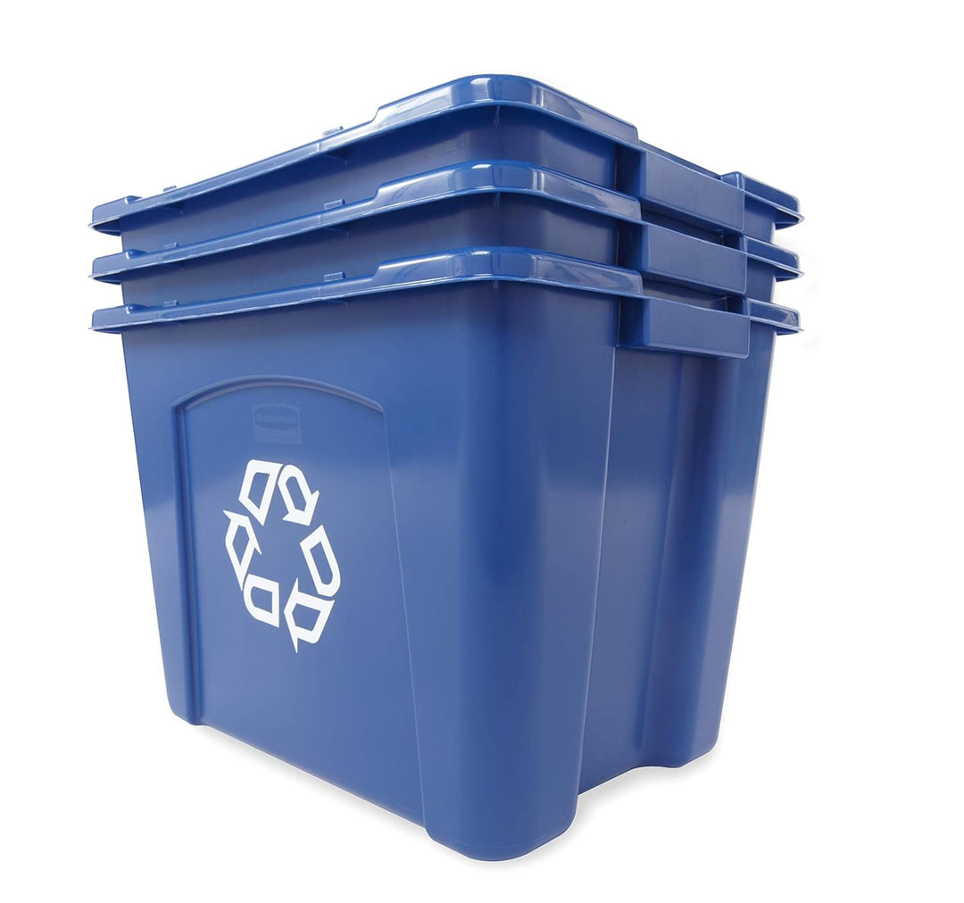 Rubbermaid fg571473blue Recycling Bin, 14 Gallon, blau, 6