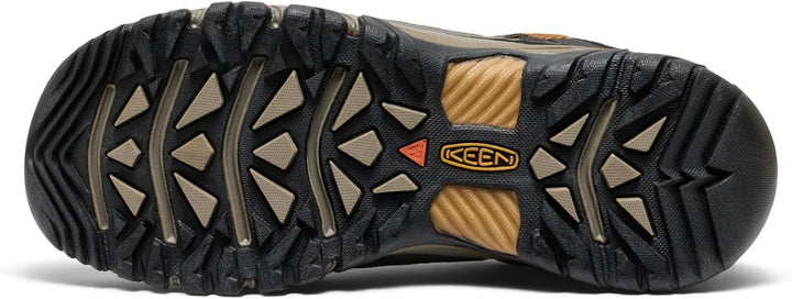 Keen Men's Targhee 3 Waterproof Hiking Shoe 45 EU Black Olive Golden Brown, 45 EU Black Olive Golden