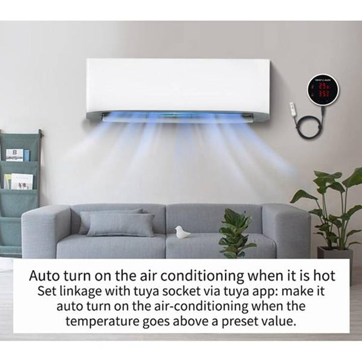 Tuya Zigbee Temperatur- und Feuchtigkeitssensor-Alarm mit LED-Anzeige für die Fermentation Von Sämli