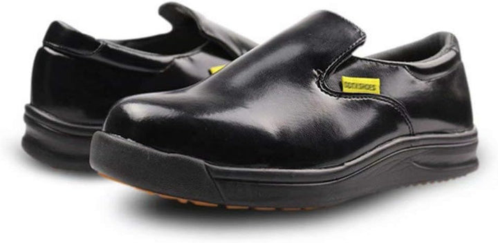 DDTX Kochschuhe Arbeitsschuhe Herren Unisex SRC rutschfest Ölbeständig Anti-Splash Leicht Schwarz/We