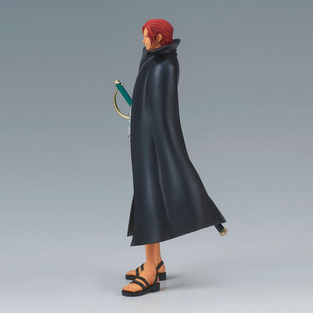 BANPRESTO Shanks One Piece Actionfigur, Film Red, Dxf The Grandline Series, 17 cm, Mehrfarbig, BP881