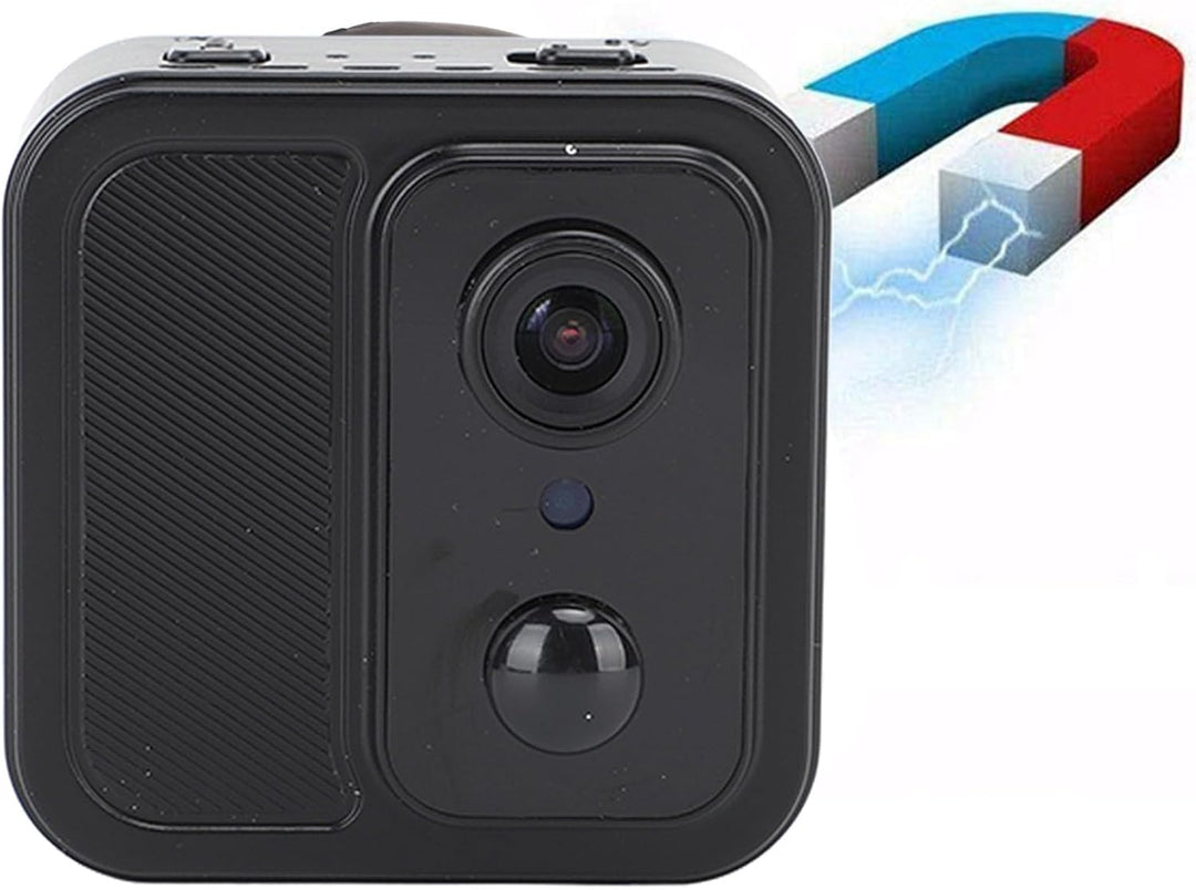 4K HD Wireless WiFi Magnetische Ultradünne Nachtsicht-Minikamera mit Rückseitigem Clip, 160-Grad-Wei