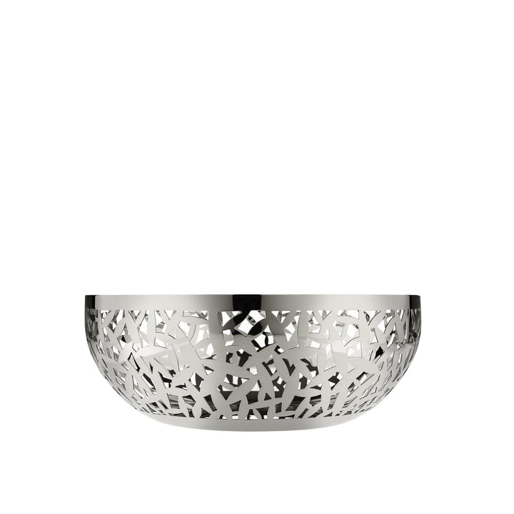 Alessi "Cactus" Obstchale, durchbrochen aus Edelstahl, 18 x 30 x 16.5 cm 18 x 30 x 16.5 cm Silber, 1