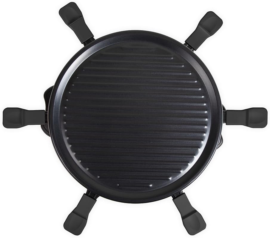 Onli - Raclette-Grill für 6 Personen ON1020N - 800W, abnehmbare Grillplatte, 29x29 cm, inklusive Zub