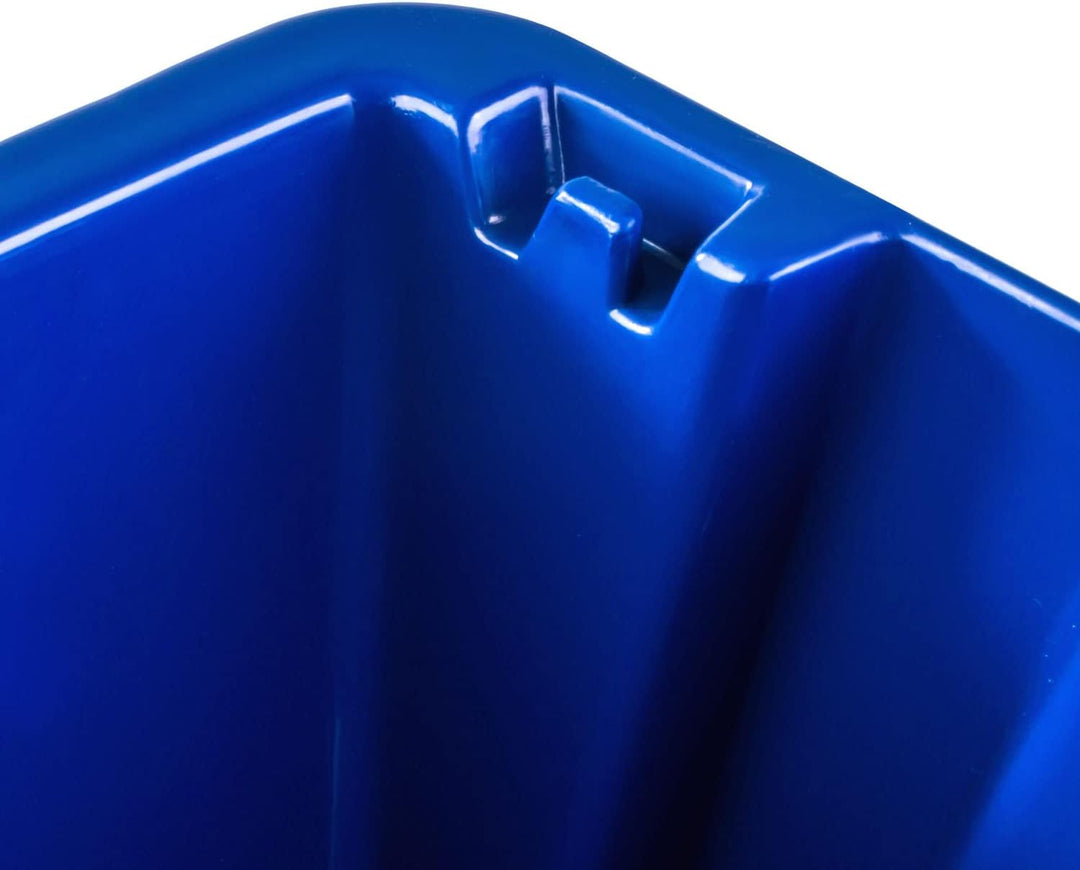 Stapelboxen Set - 10 Stück Stapelbox 210 x 200 x 135 mm - Sichtbox Sichtlagerboxen Lagerbox, Blau, 1