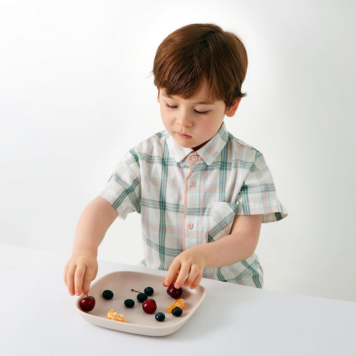 ZUCKERROHR Kinder Teller 5er Pack (20 cm) - Bio Geschirr für Kleinkinder - LFGB &amp; USDA zertifiziert