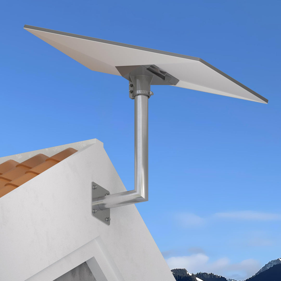 Starlink Gen 3 Halterung Wand mit Rohradapter Verstellbar V3/V4 Standard Wall Mount Edelstahl, massi