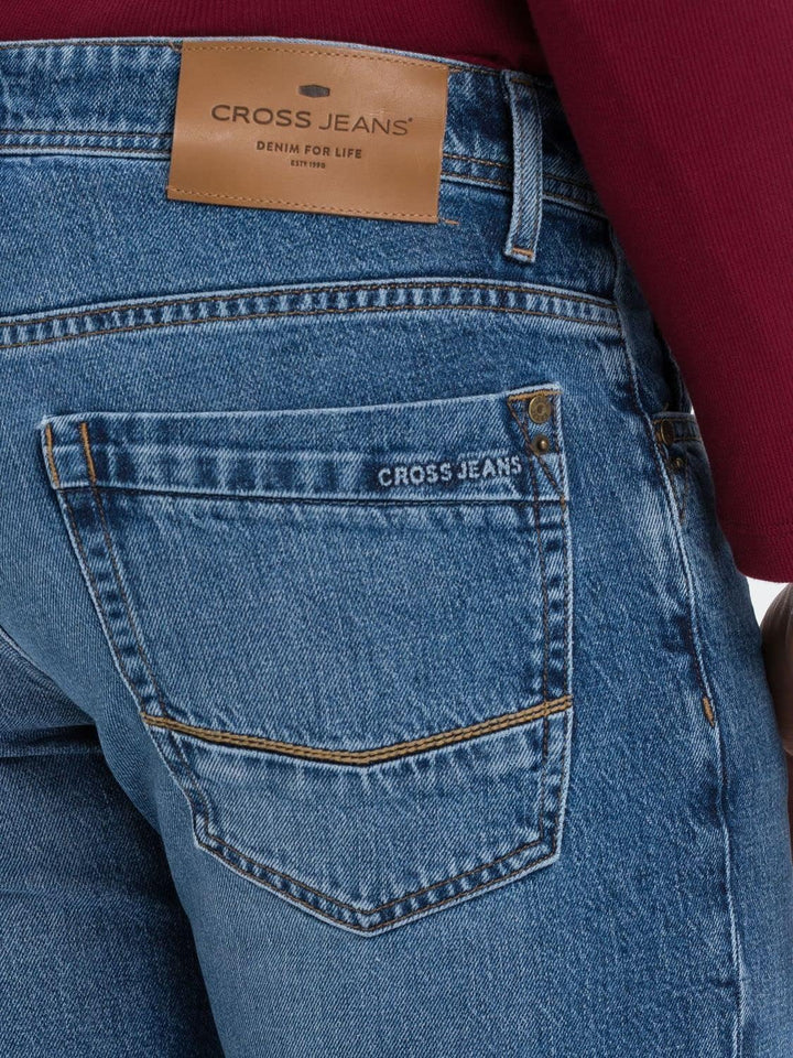 Cross Jeans Herren Relaxed Jeanshose New Antonio 30W / 30L Acid Blue, 30W / 30L Acid Blue