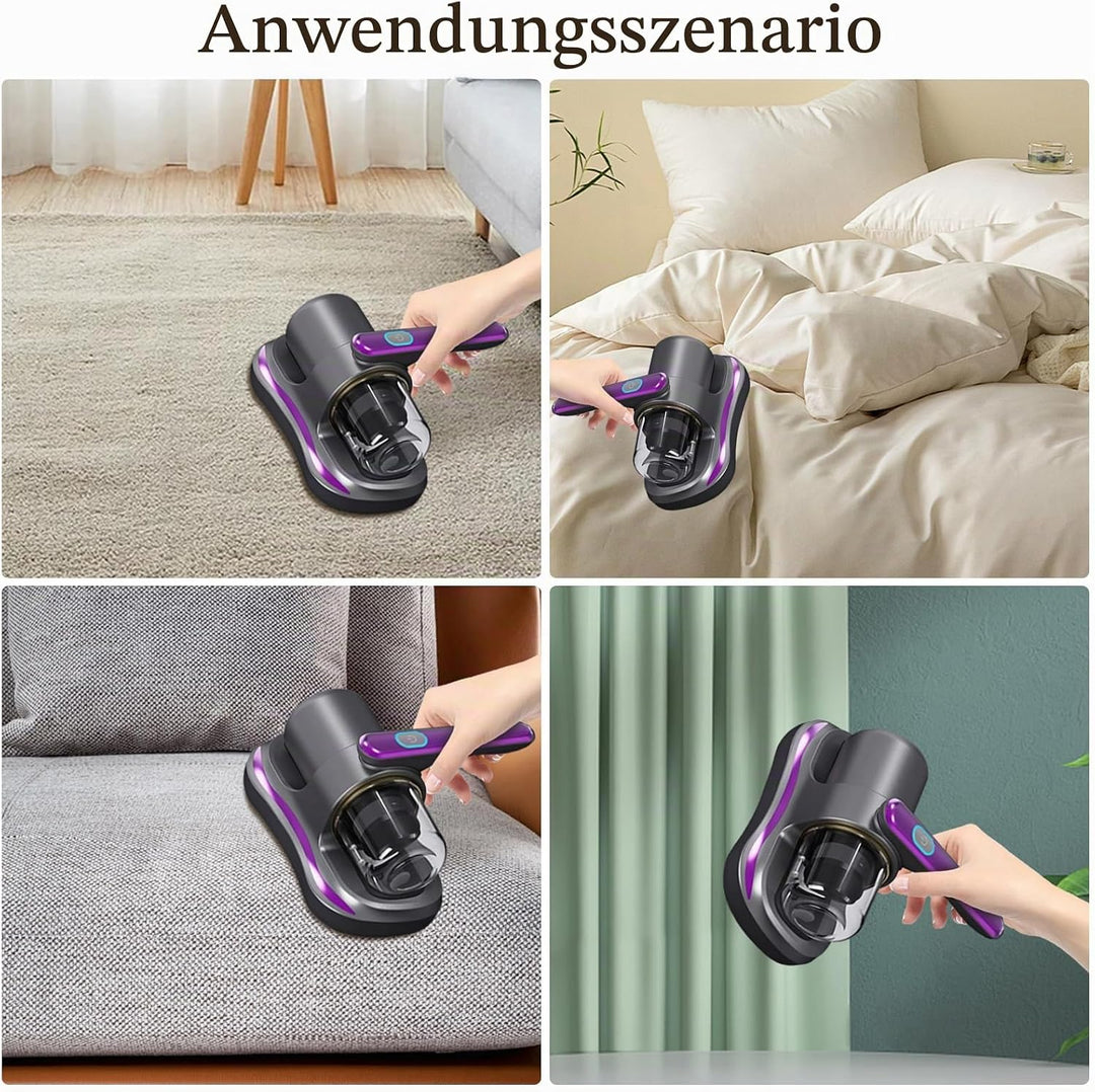 Milbensauger, 100W Matratzenreiniger,Milbensauger für Matratzen,Milbenstaubsauger Bettmatratzen-Stau