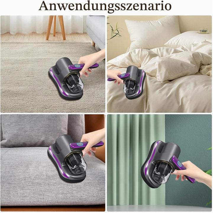 Milbensauger, 100W Matratzenreiniger,Milbensauger für Matratzen,Milbenstaubsauger Bettmatratzen-Stau