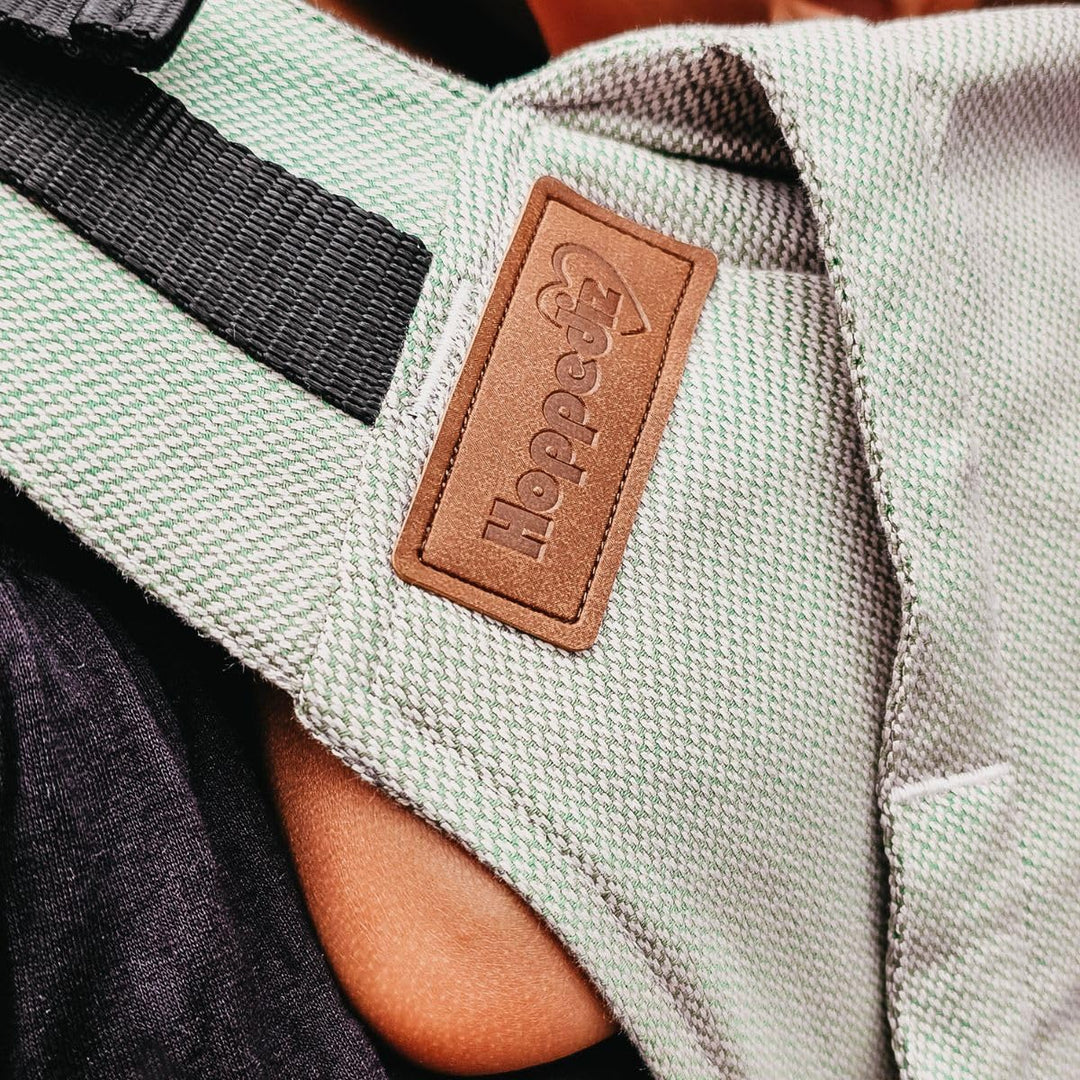 Hoppediz Buckle - 4-in-1 Babytrage für Neugeborene ab Geburt - Fullbuckle Tragehilfe mit 2 Schnallen