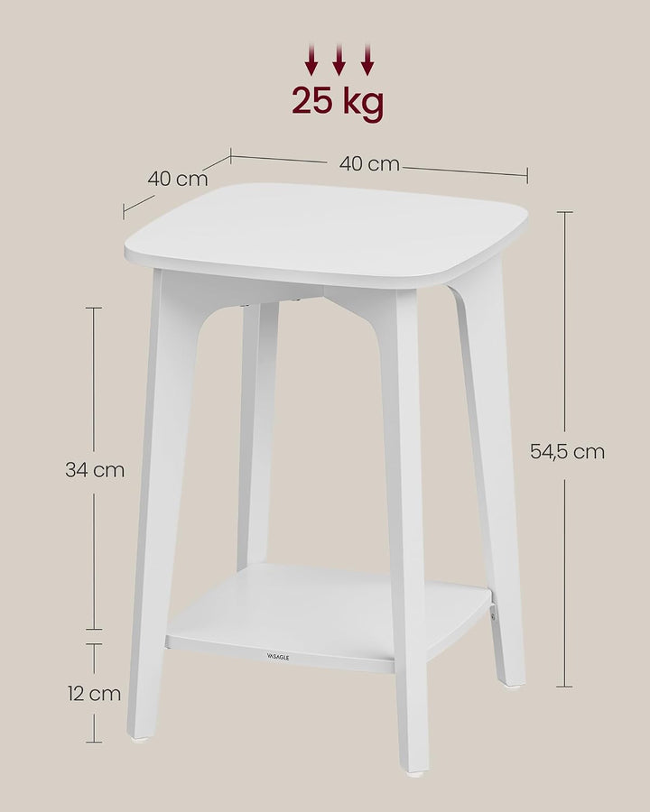 VASAGLE MAEZO Kollektion - Beistelltisch, Kleiner Tisch, Sofatisch eckig, Couchtisch klein, Nachttis