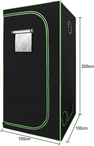 Lospitch Growzelt, Growbox|Grow Tent|Grow Schrank|Zuchtzelt|Lichtdicht und Wasserdicht Pflanzenzelt|