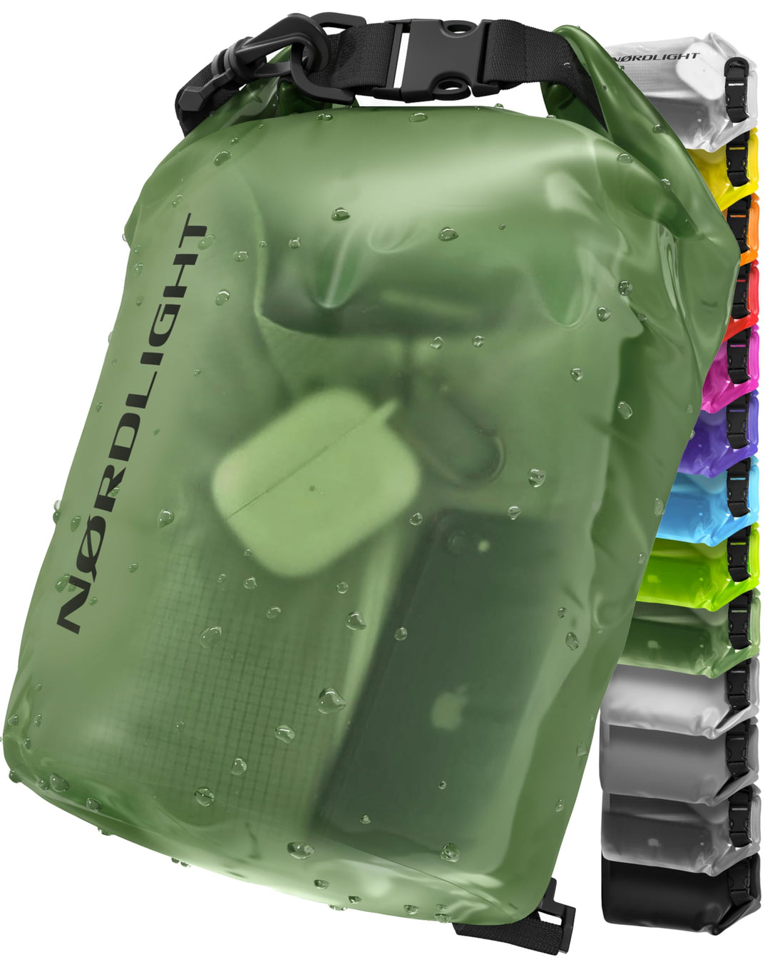 Nordlight Dry Bag wasserdichte Tasche - 2l 5l 10l 15l 20l 30l Liter | Wasserfester Packsack Seesack
