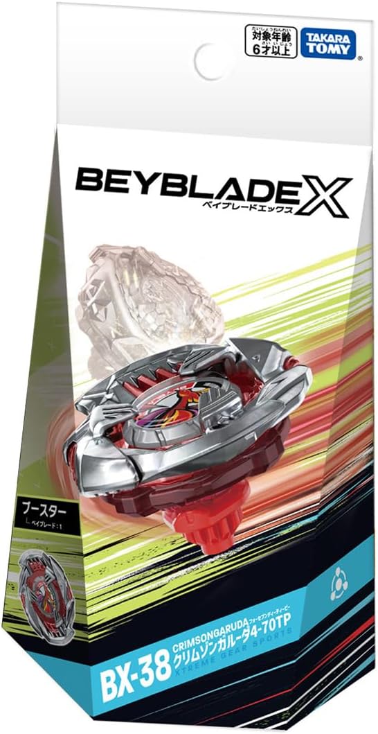 Takara Tomy Beyblade X BX-38 Booster Purpurrot Garuda 4-70TP, 6+ Jahre, Kunststoff, Purple