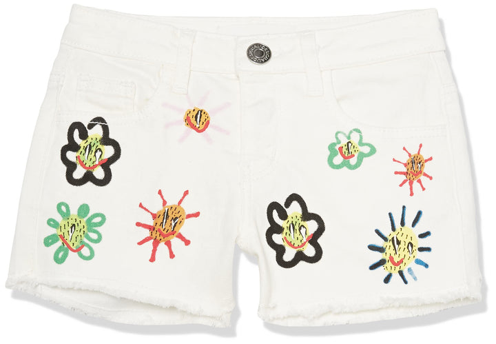 Desigual Mädchen Denim_Flowers Jeans 12 Jahre Weiss, 12 Jahre Weiss