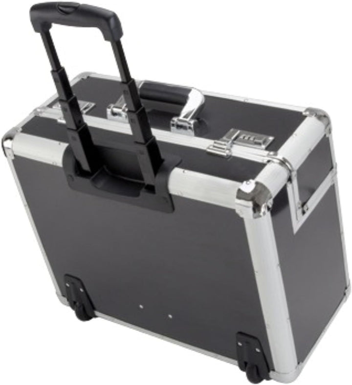 ALUMAXX 45129 Pilotenkoffer C-2, Piloten Koffer aus Aluminium, Dokumentenkoffer in Carbon-Look, Alum