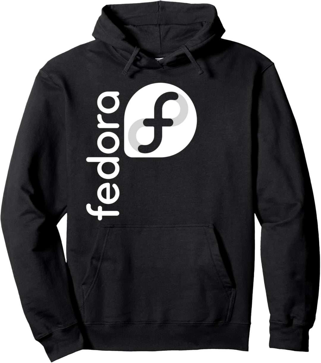 Linux Fedora T-Shirt, Weiss, Tagline & Logo Open Source Os Tee Pullover Hoodie