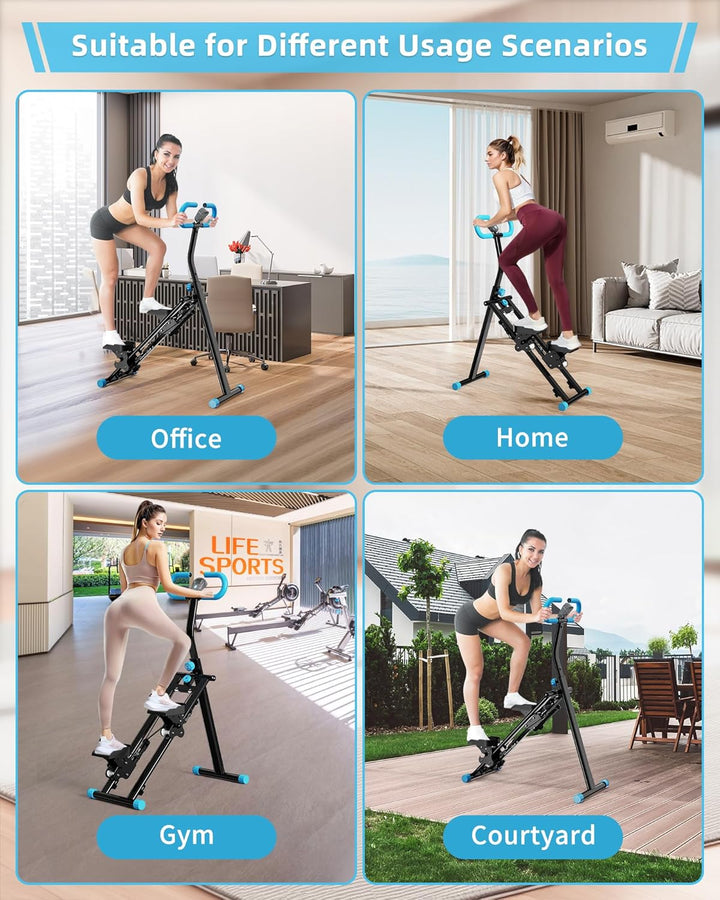Vertikale Klettermaschine,Stair Stepper für Home Gym Übung,Vertical Climber Trainingsgerät mit Griff
