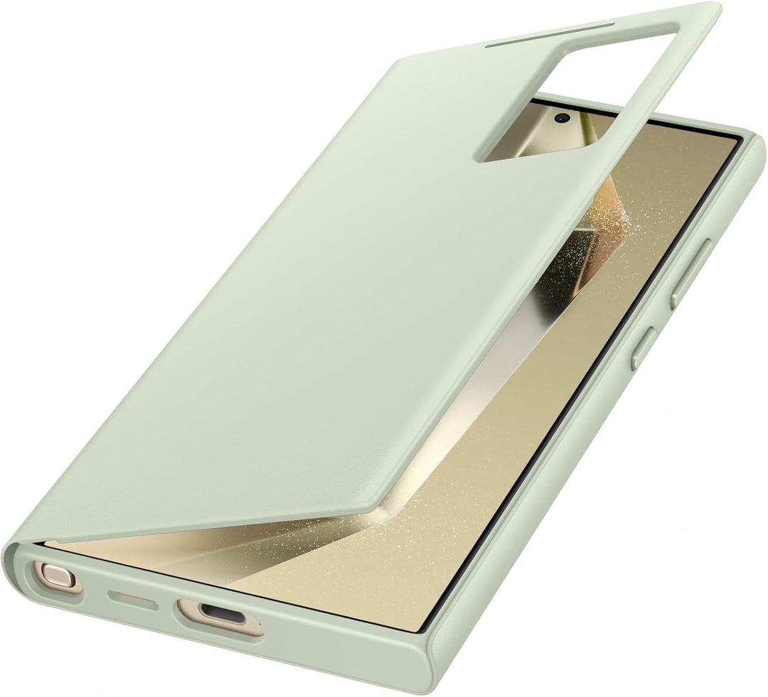 Samsung Smart View Wallet Smartphone Case EF-ZS928 für Galaxy S24 Ultra, Handy-Hülle, Kartenfach, Si