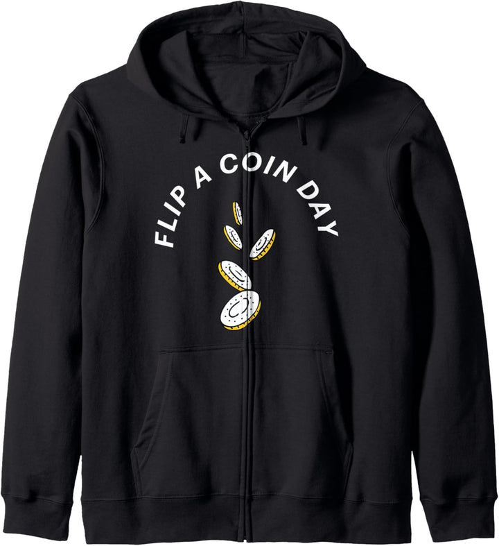 Flip A Coin Day Kapuzenjacke