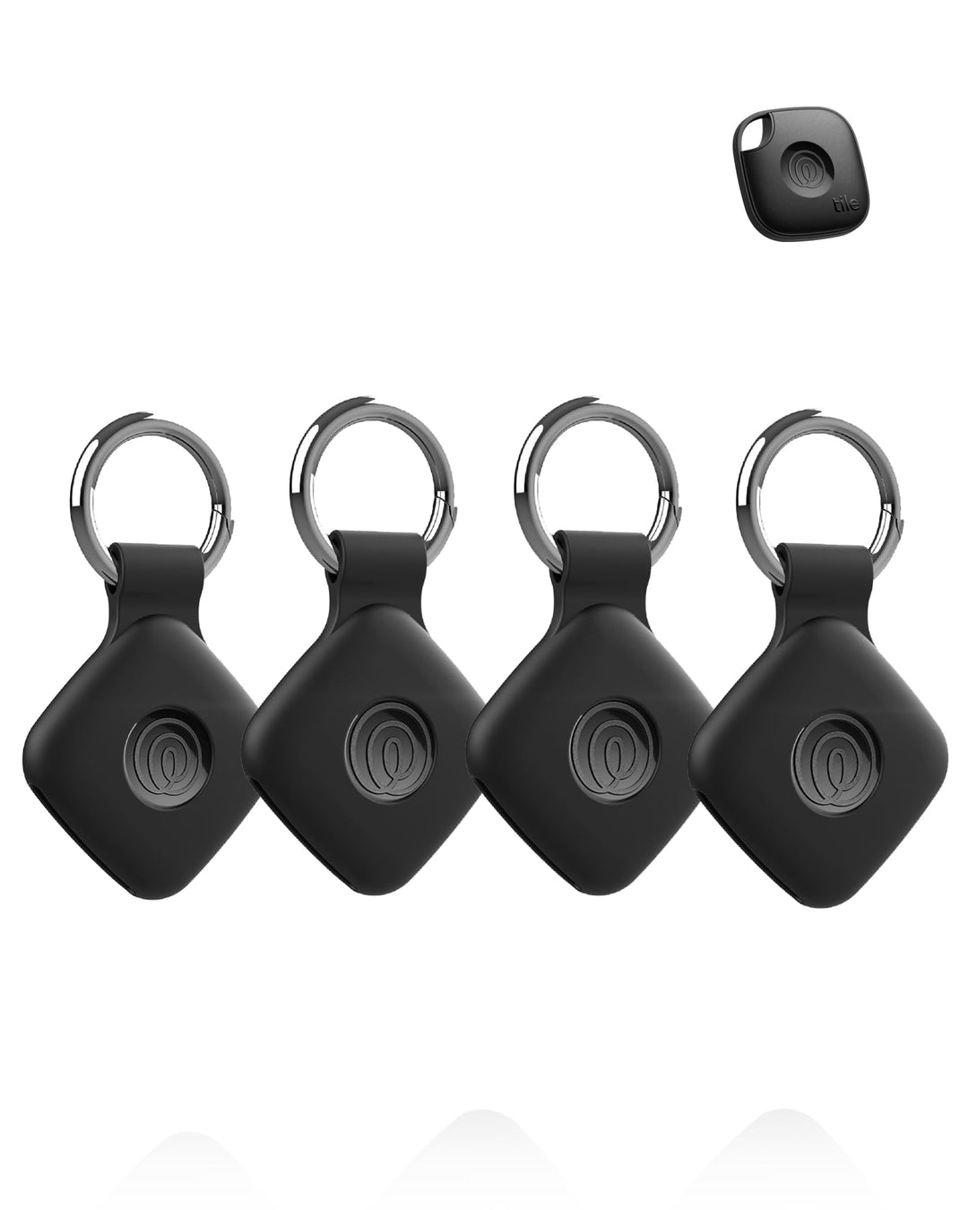 4 Stück Schutzhülle für Tile by Life360 Mate - Tracker hülle, Wasserdicht. Langlebig, Leichtgewichti