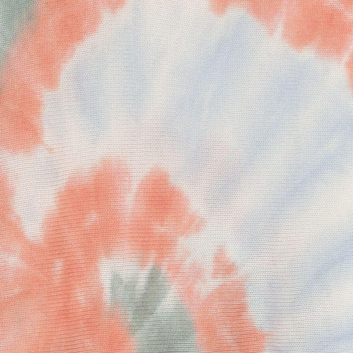 styleBREAKER Damen Feinstrick Poncho mit Batik Muster, 3/4 Ärmel, V-Ausschnitt, sommerlich leicht, E