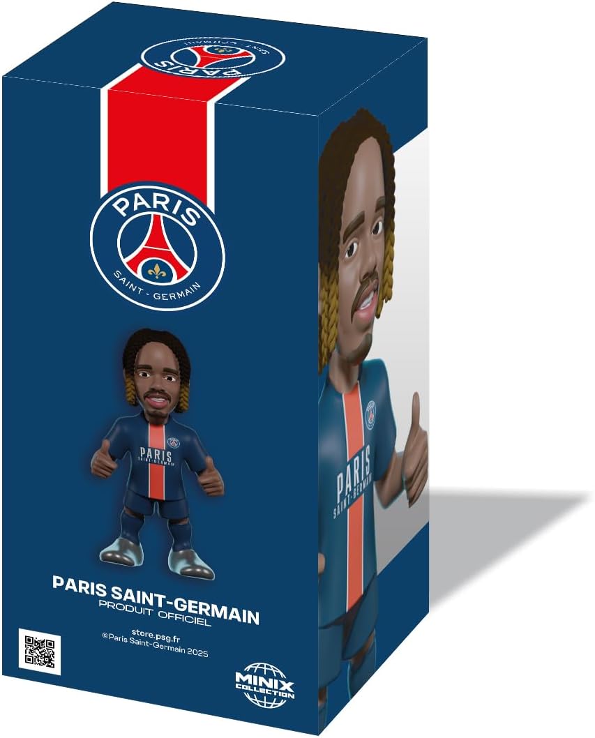 MINIX - Football Stars #265 - PSG - Barcola - Sammelfigur 12 cm