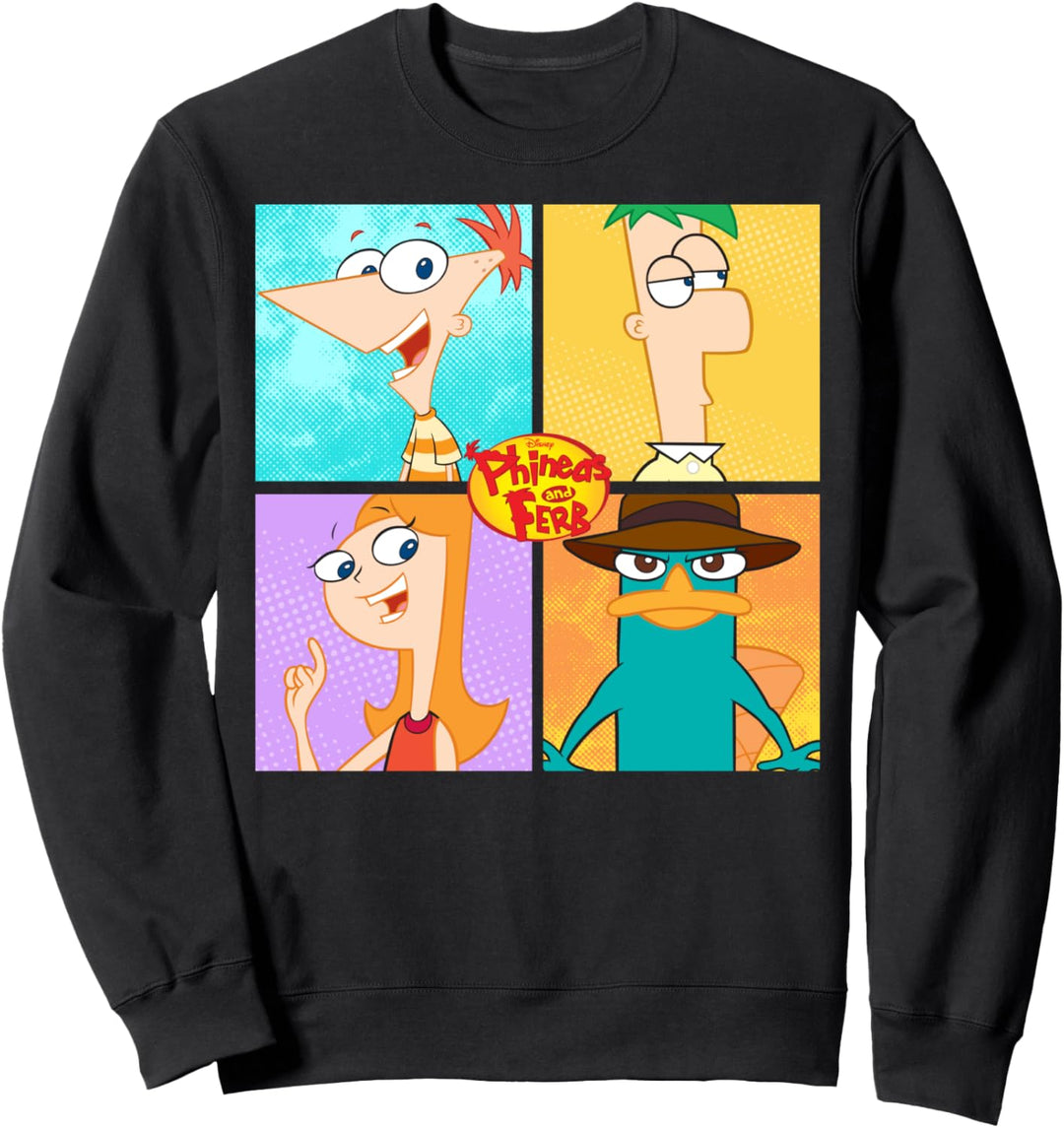 Disney Phineas And Ferb Character Box Up Sweatshirt