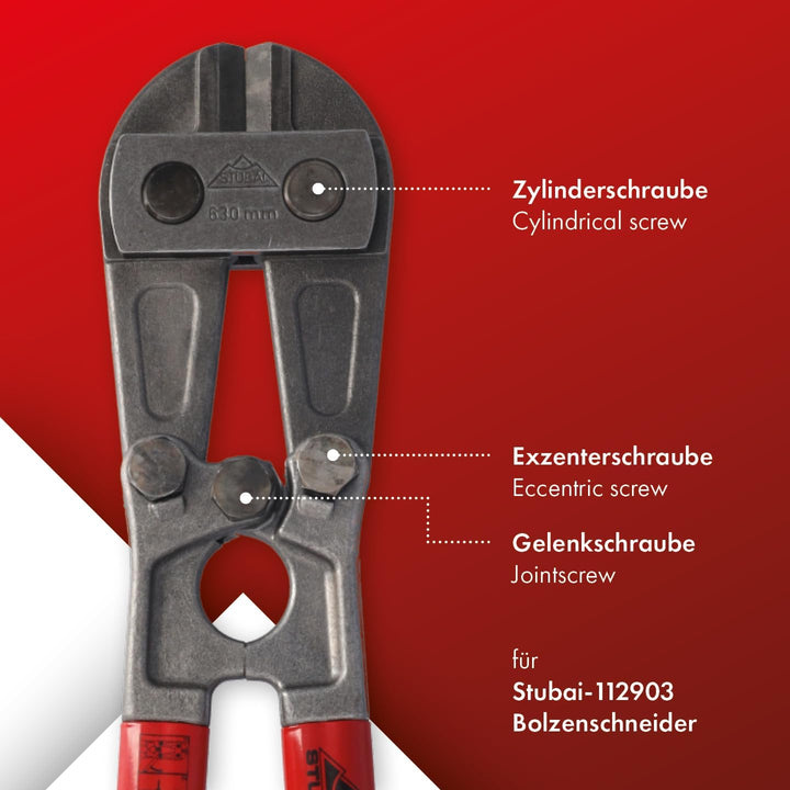Bolzenschneider 630 mm | STUBAI Metallschneider für die Metallbearbeitung, zum Schneiden von Baustah