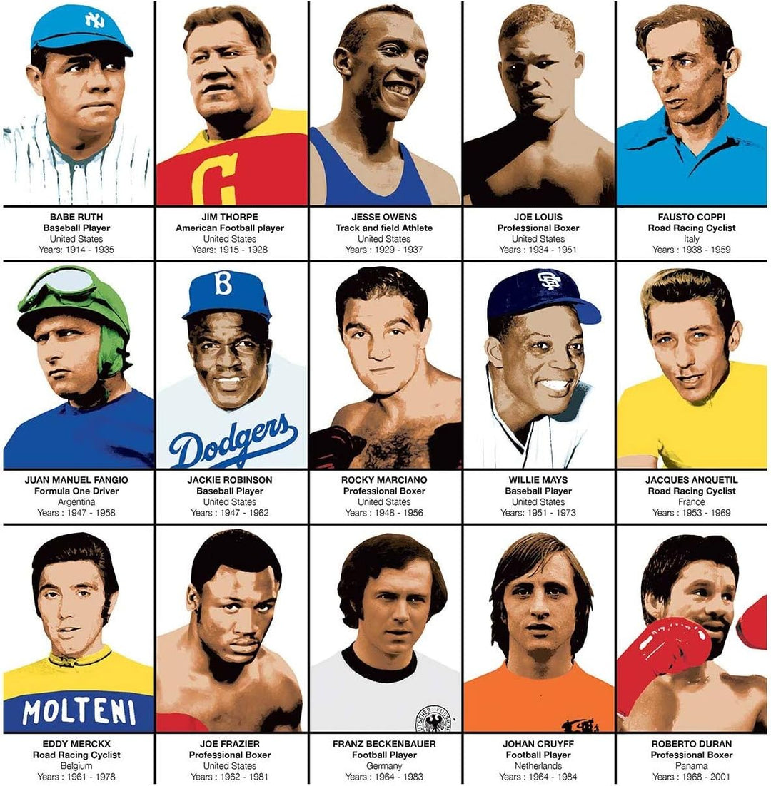 Wall Editions Art-Poster - Legends of Sports History - Olivier Bourdereau