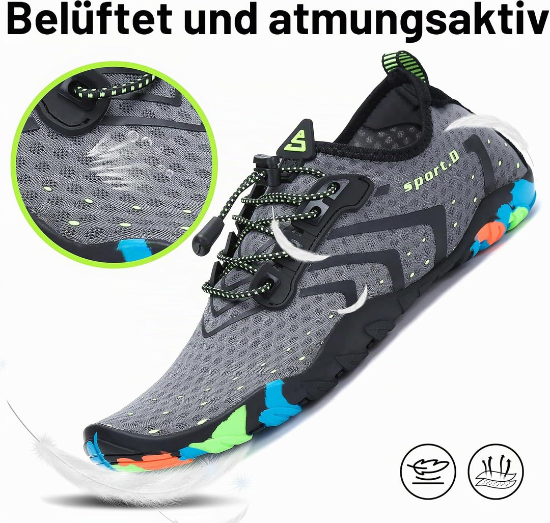 SAGUARO Badeschuhe Strandschuhe Aquaschuhe Wasserschuhe Surfschuhe Schwimmschuhe für Damen Herren Ki