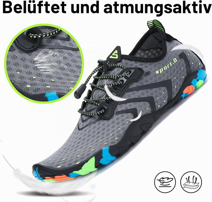 SAGUARO Badeschuhe Strandschuhe Aquaschuhe Wasserschuhe Surfschuhe Schwimmschuhe für Damen Herren Ki