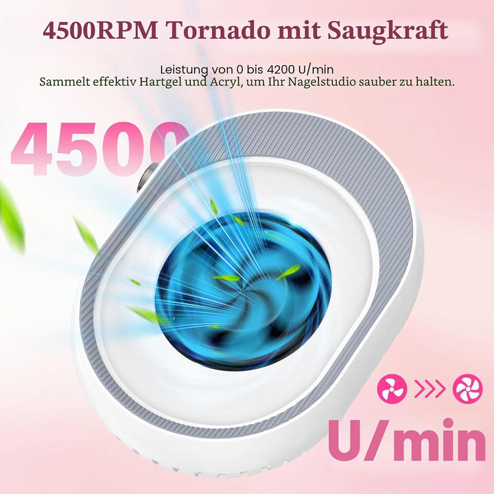 Staubabsaugung für Nägel Professionelle Nagelstaubsauger mit Filter Saugstarke Leistungsstarke Nagel