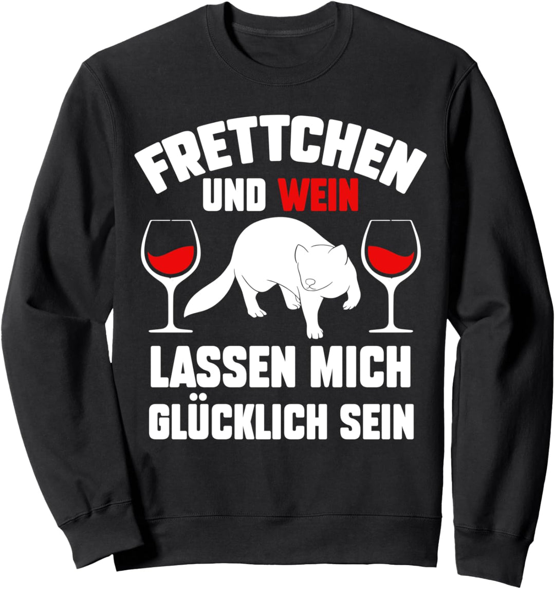 Wein Frettchen Sweatshirt