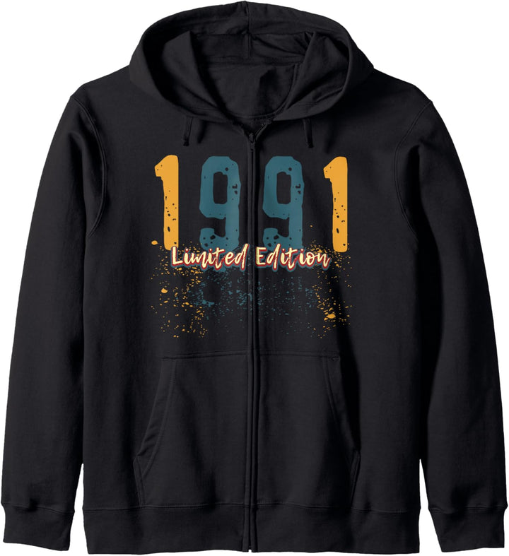 33. Geburtstag Mann Frau 33 Jahre 1991 Deko Lustig Geschenk Kapuzenjacke