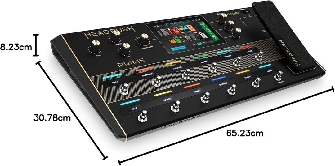 HeadRush Prime - Gitarren & Vocal Multi-Effekt-Pedal, Modelling-Prozessor mit Amp Cloner, Antares Au