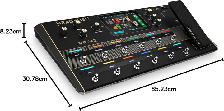 HeadRush Prime - Gitarren & Vocal Multi-Effekt-Pedal, Modelling-Prozessor mit Amp Cloner, Antares Au