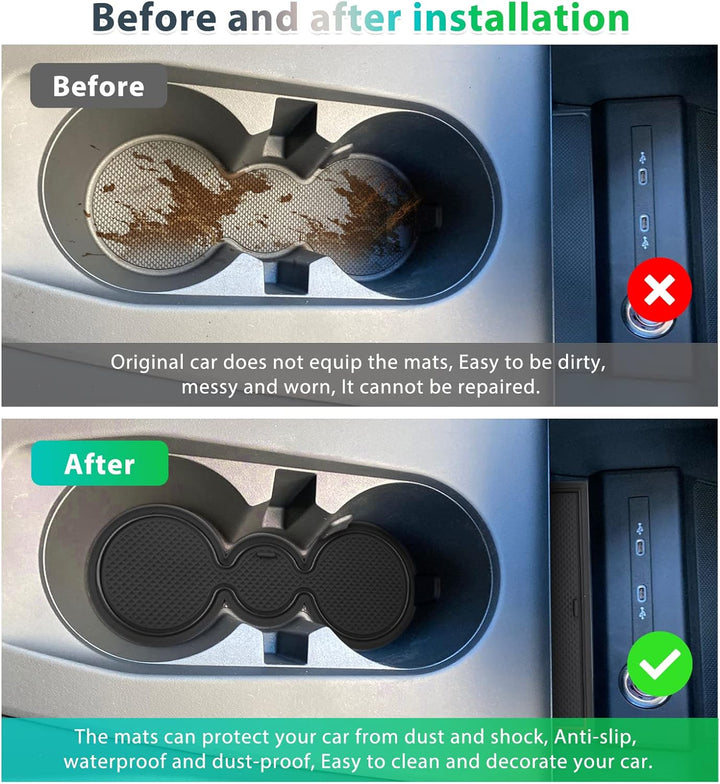 GAFAT Kompatibel mit Audi Q4 Etron Antirutschmatten 2021 2022 2023, Q4 Etron Sportback EV Electric G