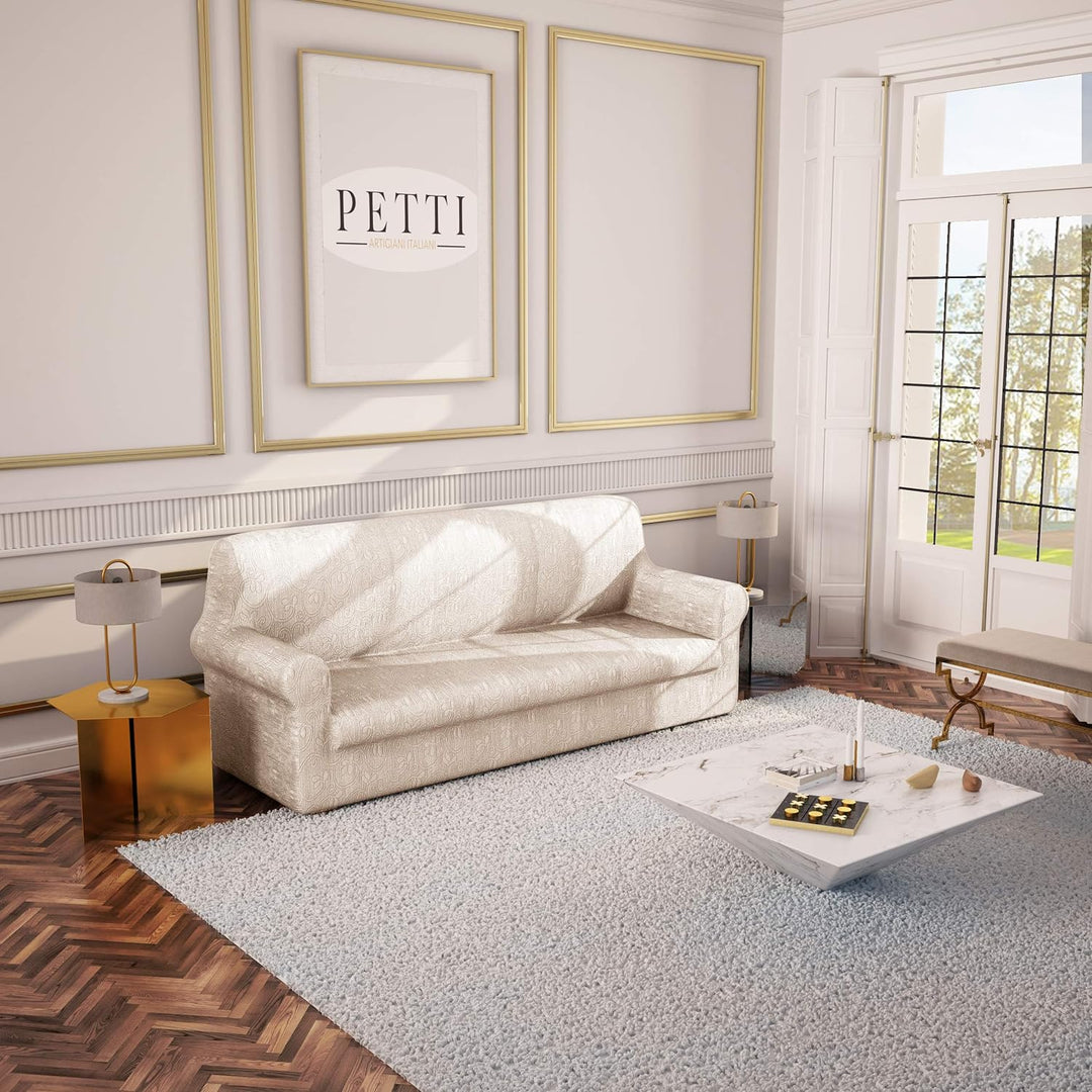 PETTI Artigiani Italiani Sofa-Überwürfe, Creme, 2 Sitzer (110 bis 150 cm) 2 Sitzer (110 bis 150 cm)