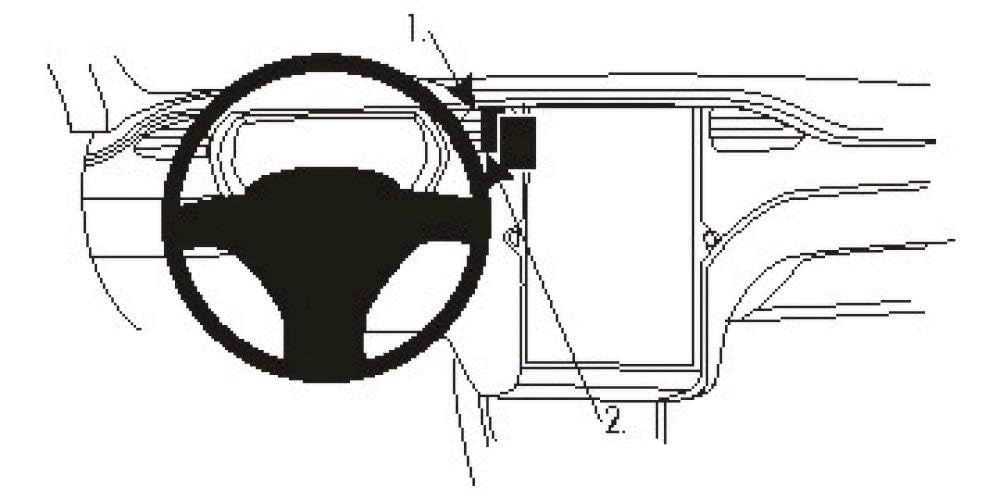 Brodit 854921 Brodit ProClip 854921 Center Mount für Model S 13-14
