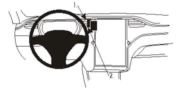 Brodit 854921 Brodit ProClip 854921 Center Mount für Model S 13-14
