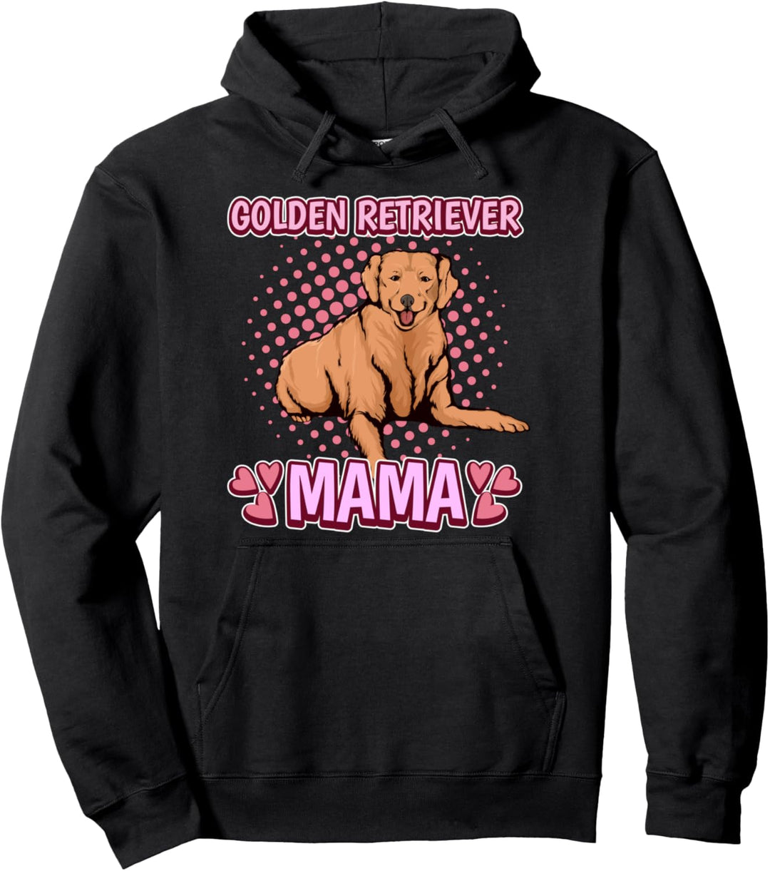 Damen Golden Retriever Mama Muttertag Golden Retriever Pullover Hoodie