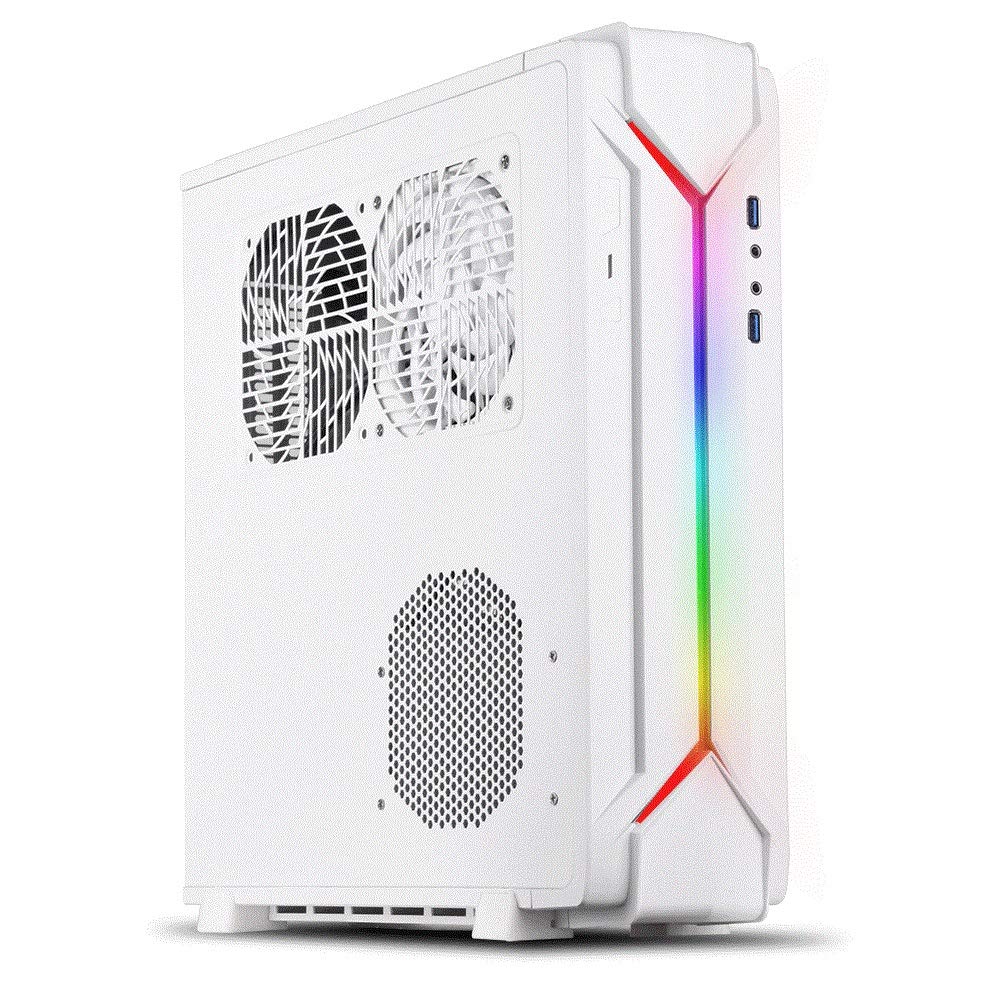 SilverStone SST-RVZ03W-ARGB Raven Mini-ITX Gaming-Computer-Gehäuse, ARGB, Weiss, SST-RVZ03W-ARGB