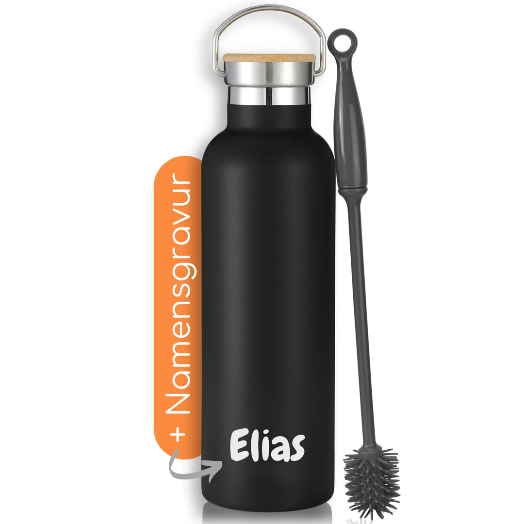 Milu® Trinkflasche mit Gravur personalisiert - als Geschenk-Idee Ostern, Vatertag, Muttertag, Weihna